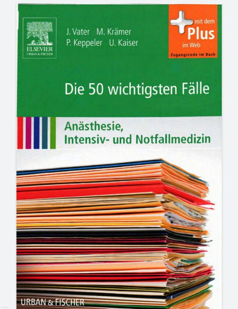 دانلود کتاب آلمانیdie 50 wichtigsten fälle anästhesie intensiv- und